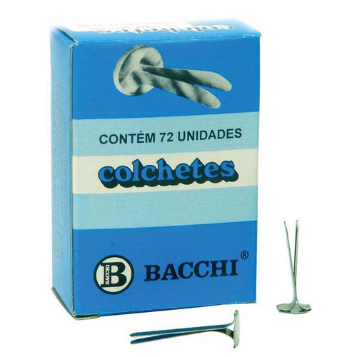 Colchete Latonados N.10 Cx.C/ 72Unid. Bacchi