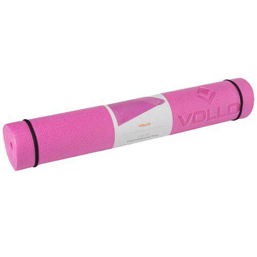 Colchonete para Yoga Rosa com Alça para Transporte Vollo Vp1038r