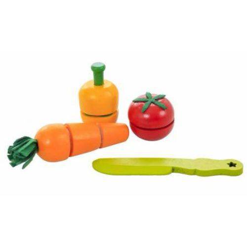 Coleção Comidinhas - Pimentão, Cenoura e Tomate com Corte