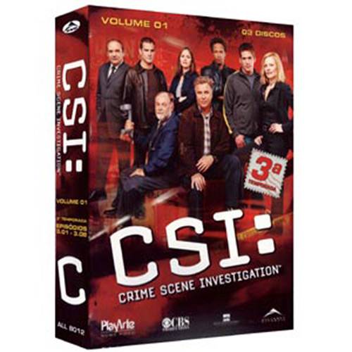Coleção CSI: Crime Scene Investigation - 3ª Temporada - Vol. 1 (3 DVDs)