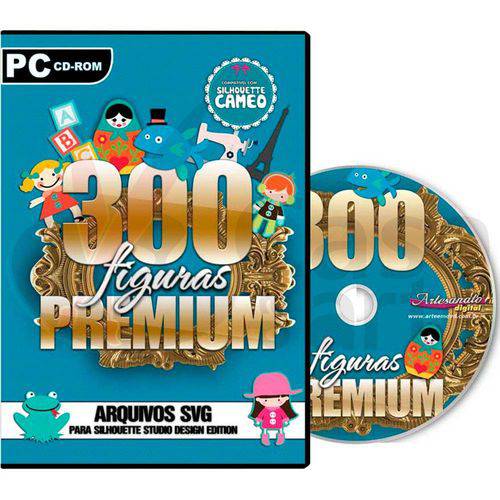 Coleção Dvd 300 Figuras Premium para Silhouette Cameo