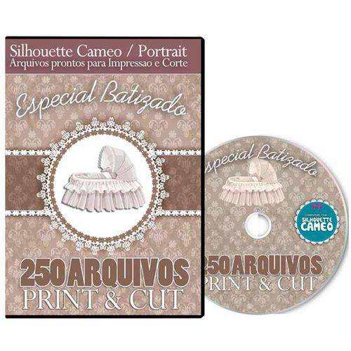 Coleção Dvd - 250 Arquivos Especial Batizado Silhouette Cameo Print Cut