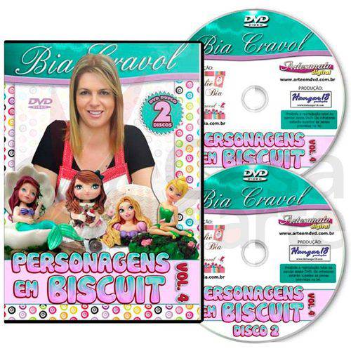 Coleção Dvd Personagens de Biscuit com Bia Cravol Volume 4