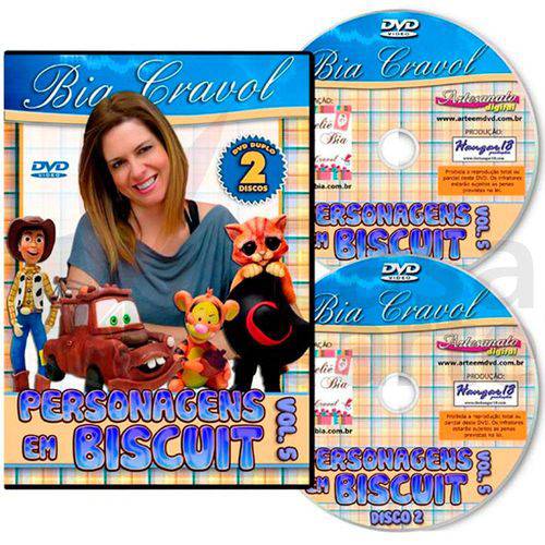 Coleção Dvd Personagens de Biscuit com Bia Cravol Volume 5