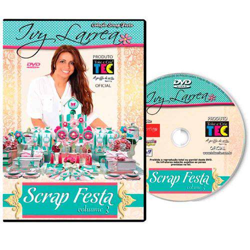 Coleção Dvd - Scrap Festa Volume 3 com Ivy Larrea