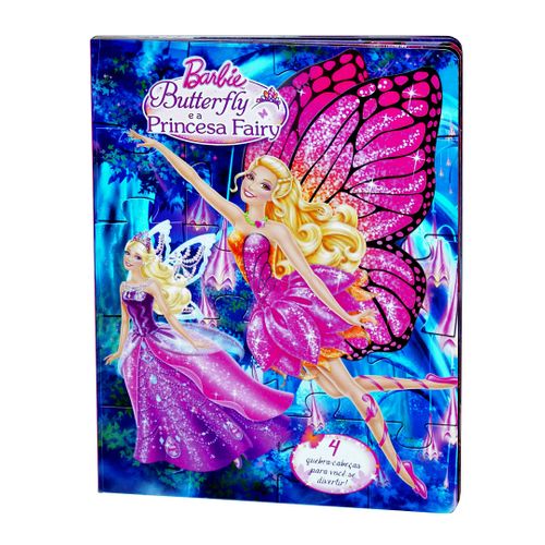Coleção Leia e Monte - Barbie Butterfly e a Princesa Fairy - Quebra Cabeça - Ciranda Cultural