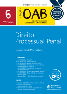Coleção OAB 1ª Fase - V.6 - Direito Processual Penal (2017)