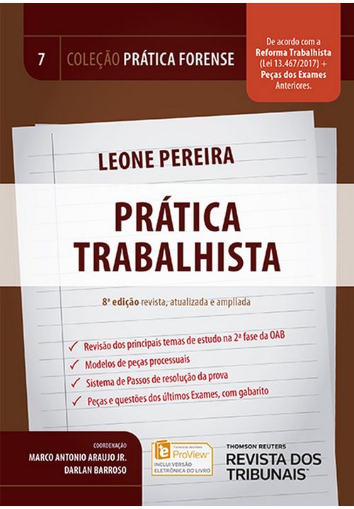 Coleção Prática Forense Volume 7 - Prática Trabalhista - 8ª Edição