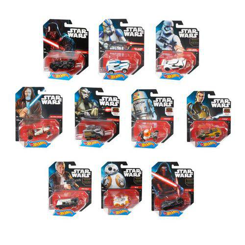 Coleção Star Wars Epvii Hot Wheels com 10 - Mattel Cgw35