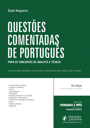 Coleção Tribunais e MPU - Questões Comentadas de Português - para Analista e Técnico - (2015)