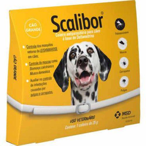 Coleira Antiparasitária Scalibor 65 Cm - Cães Grandes
