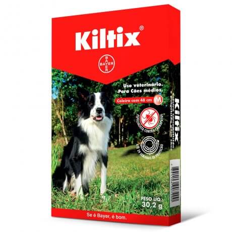 Coleira Kiltix (M) Contra Carrapato Cães de 8 a 20 Kg - Bayer -