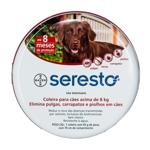 Coleira Seresto - Cães Acima de 8kg Acima de 8kg