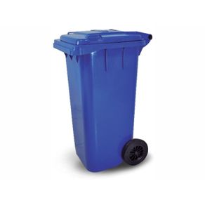 Coletor de Lixo 120 Litros Azul - C120AZ Bralimpia