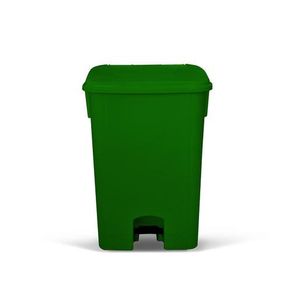 Coletor de Lixo 100L C/ Pedal e Sem Rodas CP10VD Verde - Bralimpia