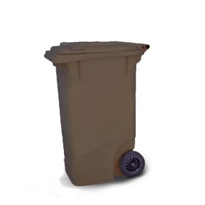 Coletor de Lixo 240Litros C240MR Marrom - Bralimpia