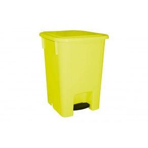 Coletor de Lixo C/Pedal 15L, MVCP15AM Amarelo - Bralimpia