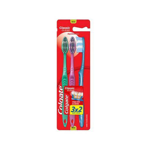 Colgate Classic Clean Escova Dental C/3