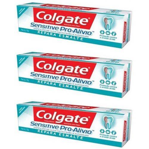 Colgate Sensitive Pro Alivio Creme Dental Repara Esmalte 110g (kit C/03)