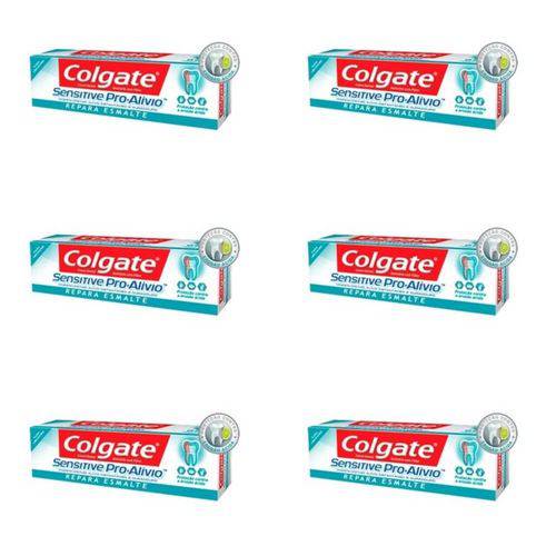 Colgate Sensitive Pro Alivio Creme Dental Repara Esmalte 50g (kit C/06)