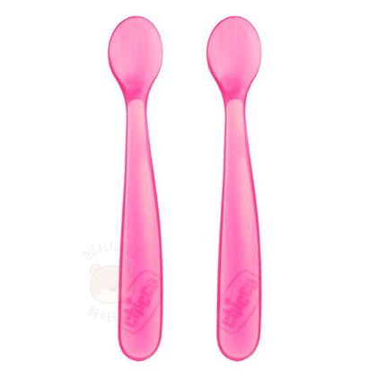 Colher de Silicone (6m+) 2pç Girl - Chicco