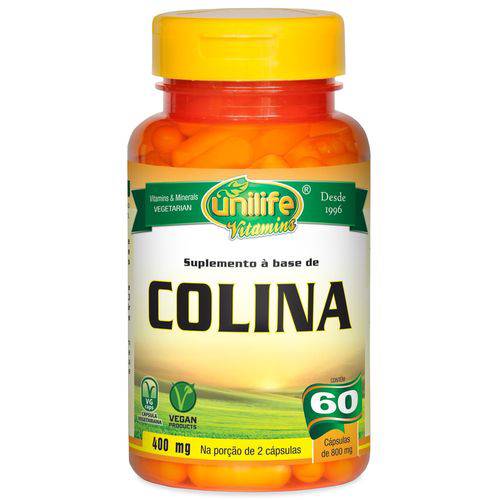 Colina Vitamina B8 60 Cápsulas de 800mg