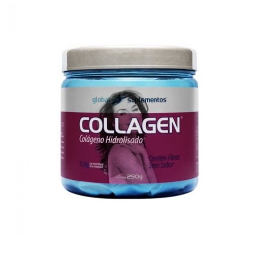 Collagen Hidrolisado 250g - Global Suplementos Collagen Hidrolisado 250g Sem Sabor - Global Suplementos
