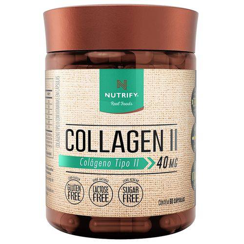 Collagen II 40mg (60 Caps) Colágeno Tipo II - Nutrify