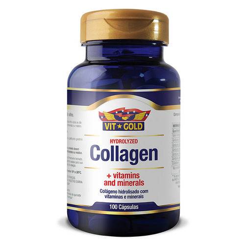 Collagen + Vitamins And Minerals (100 Cápsulas) - VitGold