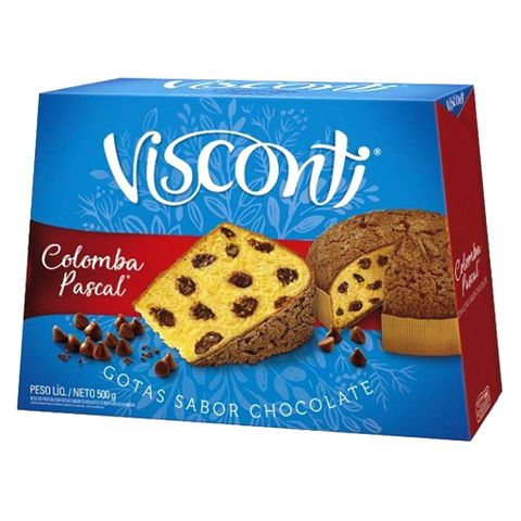 Colomba Pascal Gotas de Chocolate 500g - Visconti