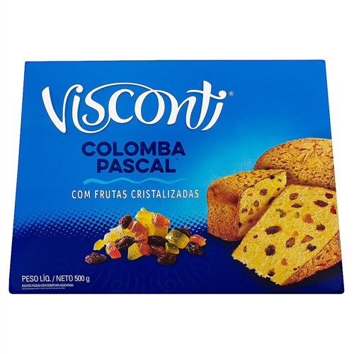 Colomba Pascal Visconti Frutas Cristalizadas com 500g