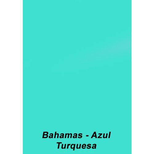 Color Plus A4 180g 25 Folhas Cor Bahamas - Azul Turquesa