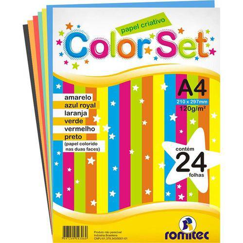 Color Set Romitec A4 120gr com 24 Fls 4306r 25299