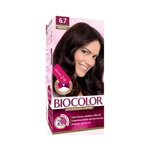 Coloração Biocolor Kit Creme Mini 6.7 Marrom Natural Irresistível