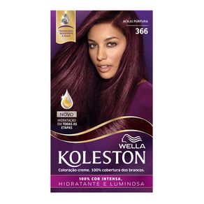 Coloração Creme Koleston Kit Acaju Púrpura 366
