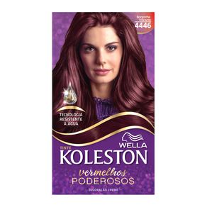 Coloração Creme Koleston Kit Borgonha Vibrante 4446