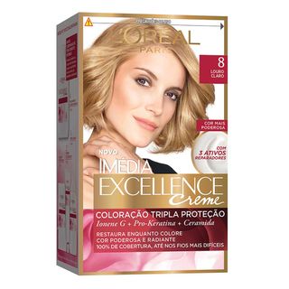 Coloração Imédia Excellence L'Oréal Paris 8 Louro Claro
