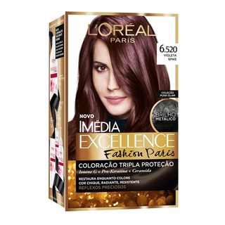 Coloração Imédia Excellence L'Oréal Paris - Fashion Paris 6.520 Violeta Spike