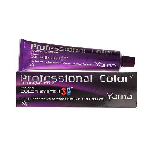 Coloração Professional Color 3d 7.4 Louro Médio Acobreado 60g -Yamá