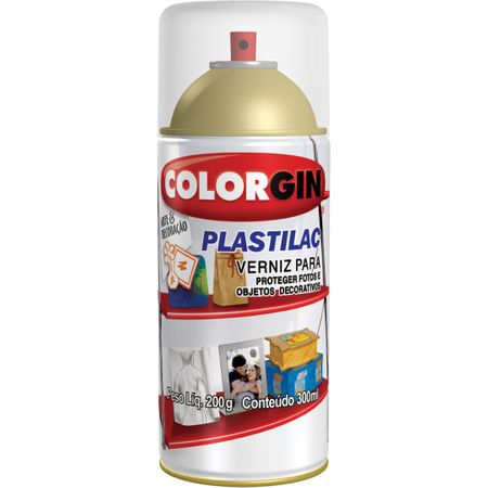 Colorgin Verniz Plastilac Brilho Spray 300 Ml Incolor