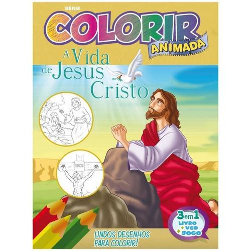 Colorir Animada: Jesus