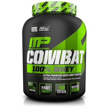 Combat 100% Whey 2,27kg Baunilha - Muscle Pharm