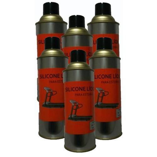 Combo 06 Spray Silicone Lubrificante para Esteiras