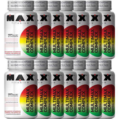 Combo 14x Multimax Complex - 90 Cápsulas Cada - Max Titanium