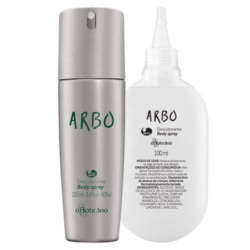Combo Arbo: Desodorante Body Spray + Refil