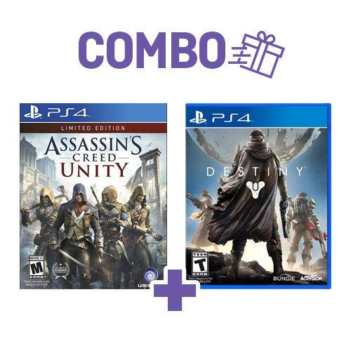 Combo Assassins Creed Unity + Destiny - PS4