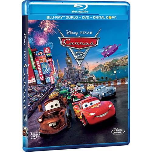 Combo Carros 2 (Blu-ray Duplo + DVD + Digital Copy - 4 Discos)
