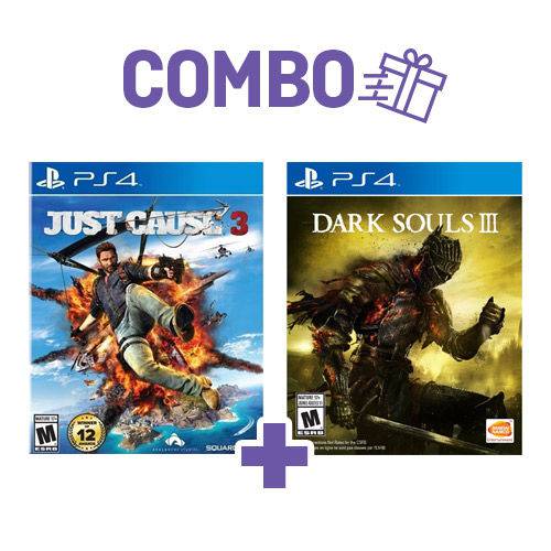 Combo Dark Souls Iii + Just Cause 3 - PS4