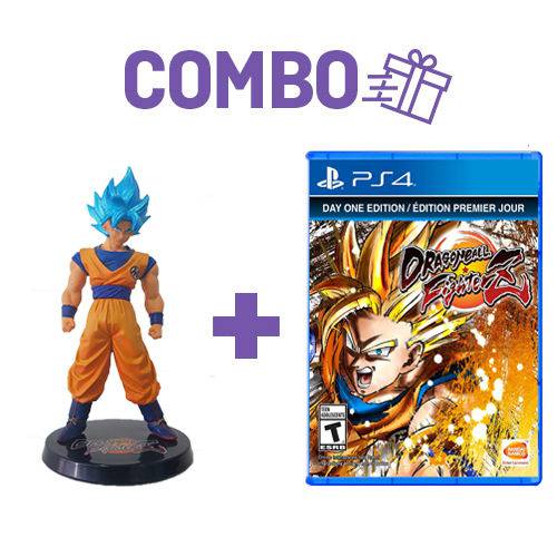 Combo Dragon Ball Fighter Z Day One Edition + Action Figure Goku Blue - PS4