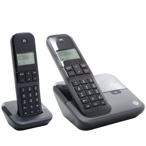 Combo Duo de Telefone Digital Sem Fio Moto 3000 com Identificador de Chamadas - Motorola